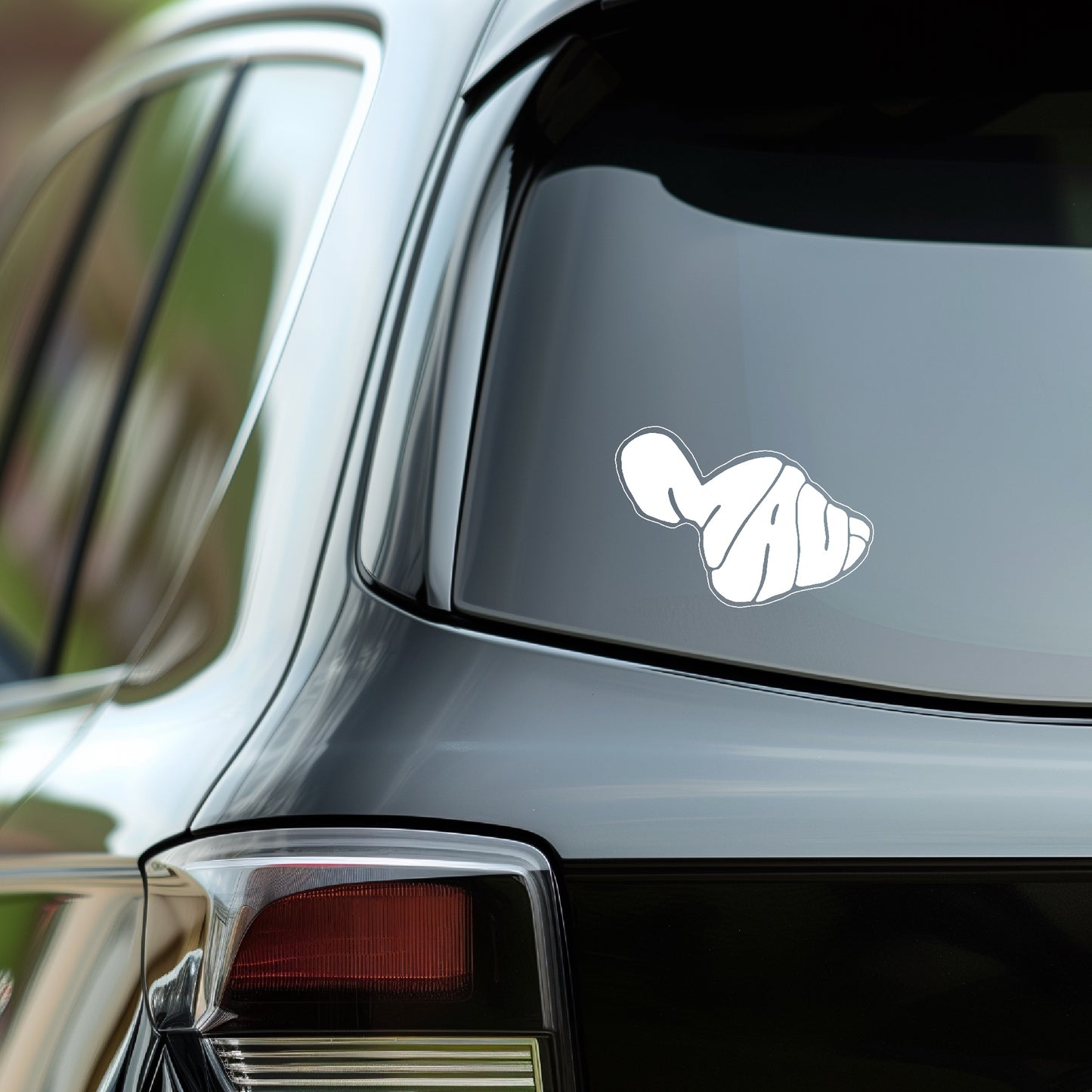Shape of Maui Decal Stickers