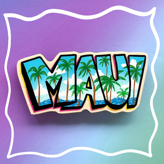Maui Palm Trees Magnet